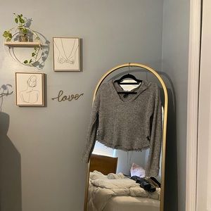 Cropped Sweater Hoodie